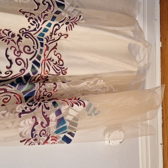 Anthropologie Geisha Designs Glacia Mesh Gown Maxi Cocktail Formal Tulle - Picture 5 of 7